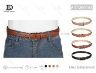 Cintura da Donna con Fibbia Rettangolare 3.0cm, 110cm, Stile Casual in Rame - Product Image 3