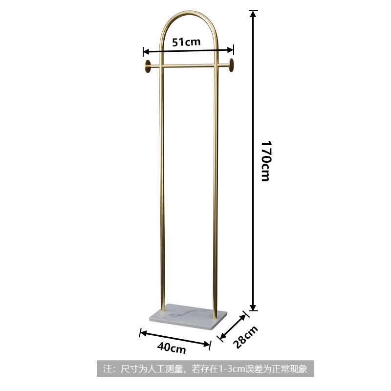 Metal Coat Rack Entryway Standing for Hat Jacket Coat Hanger Rack in Living Room Bedroom Hall