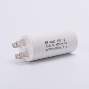 Condensateur à film CBB60 8uF 450V AC à double plaque pour moteur de machine à laver et pompe à eau - Product Image 3