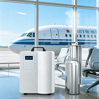 Diffuseur d'huiles essentielles personnalisé avec logo métallique 2x1000ml pour système de climatisation HVAC, machine à parfum pour aéroports et métros