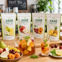 Sachets refermables de qualité supérieure JIAHE pour aliments, avec fermeture éclair, format personnalisé, impression OEM ODM, emballage pour boissons aux fruits