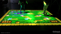 Projecteur de système de sol interactif dynamique jeu pour enfants pour aire de jeux intérieure pour enfants