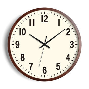 <span class=keywords><strong>นาฬิกา</strong></span><span class=keywords><strong>แขวน</strong></span>ผนังทรงกลมไม้เนื้อแข็งสไตล์ครีเอทีฟเรียบง่าย ใช้พลังงานจากแบตเตอรี่ เหมาะสำหรับห้องนั่งเล่นและห้องนอน - Product Image 5