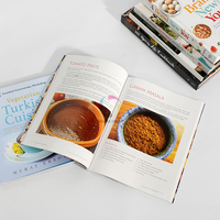 Impression de livres de recettes et de menus alimentaires personnalisés de haute qualité, couleur intégrale, couverture rigide, sur papier kraft offset avec couverture rigide