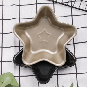 Molde para Pastel Mini Estrella, Dorado y Negro, de Acero al Carbono Antiadherente, Herramienta para Hornear, Molde para Repostería Casera - Product Image 3