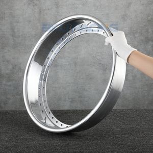 Labio de rueda inversa de 3 piezas para bodas 19 pulgadas <span class=keywords><strong>40</strong></span> agujeros Llanta de rueda de 3 piezas Aleación de labio exterior plano pulido 6061-T6 - Product Image 3