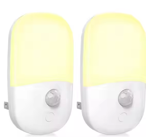 Enchufe de enchufe ajustable de 5 brillo, modos de encendido/apagado automático, <span class=keywords><strong>Sensor</strong></span> de movimiento crepuscular, luz nocturna LED para dormitorio y baño - Product Image 1