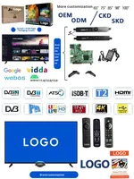 Téléviseur intelligent QLED 120 pouces sans bordure, système Android 14, 4K/8K Ultra HD, garantie de deux ans, personnalisable