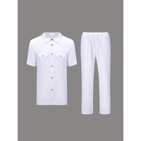 Nouveauté : Ensemble Homme Africain Haut Manches Courtes et Pantalon 2 Pièces Sehe Fashion