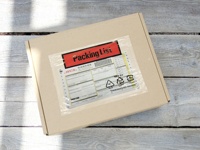 Logo personnalisé A4 A5 A6 A7 Document d'expédition auto-adhésif Liste d'emballage Document joint Pochette d'étiquette transparente pour l'expédition