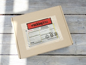 Logotipo personalizado A4 A5 A6 A7 Autoadhesivo Documento de envío Lista de embalaje Documento Cerrado Etiqueta transparente Bolsa para envío - Product Image 4