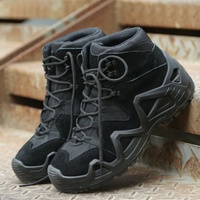 YAKEDA Botas Tactico Bottes de randonnée imperméables d'extérieur Bottes tactiques de combat d'assaut Zephyr Gear Bottes de désert de combat moyen