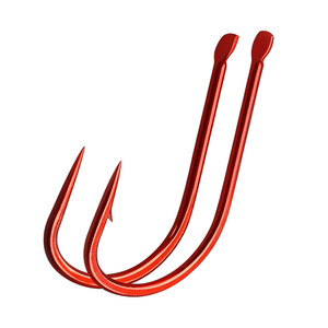 Anzuelos de Pesca Red Sea Xi, con y sin púas, de Acero con Alto Contenido de Carbono, Forjados Planos, 1 # -6 #   Anzuelo de Pesca para Carpa Crucian de Agua Dulce 100 - Product Image 1