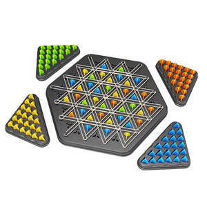 Jeu de société géométrique triangulaire, puzzle interactif en plastique, jouet de réflexion pour enfants et familles - Product Image 5
