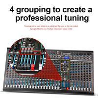 Console Audio Numérique Professionnelle OEM DX32C, Interface Mixage Audio Numérique Intégrée avec 99 Types d'Effets Numériques, 32 Canaux