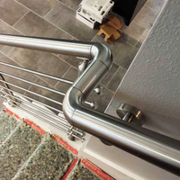 Treppenhandlauf-Verbinder, Rohr-Bogen, Balustrade-Geländer, Handlaufzubehör, 304 Edelstahl-Handlaufbogen
