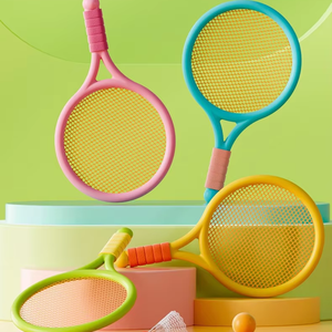 Enfants <span class=keywords><strong>Badminton</strong></span> Tennis Ensemble Sport Durable <span class=keywords><strong>Raquette</strong></span> De Tennis pour Enfants pour Jouer Débutant Joueurs Plage Jouets Intérieur Extérieur Garçons - Product Image 3