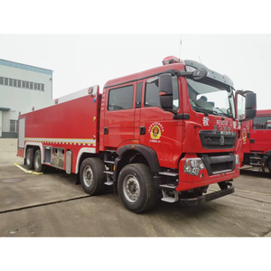 Camion de pompiers diesel Howo 25 tonnes, état neuf, transmission 8x4, capacité du réservoir 7001-10000L, hauteur de travail maximale 65m - Product Image 1