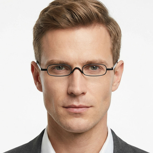 <strong>Mini</strong> Pen Holder <strong>Reading</strong> <strong>Glasses</strong> Black Rectangle Transparent Lenses Lightweight Portable High-definition Presbyopic for Men Women - Product Image 2