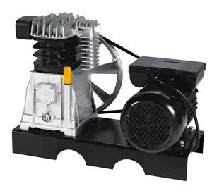 small electric 3 cylinder belt driven air compressor pump and motor