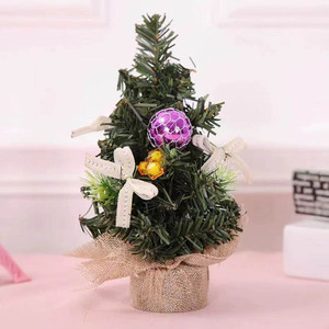 Mesa de adornos de escritorio de 20cm, decoración de mini árbol de Navidad para suministros de fiesta, vacaciones, Año Nuevo, Navidad - Product Image 3