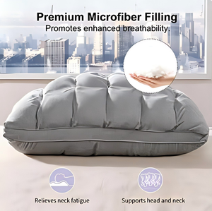 <span class=keywords><strong>Almohada</strong></span> Ajustable <span class=keywords><strong>de</strong></span> Espuma Viscoelástica Triturada con Relleno Híbrido <span class=keywords><strong>de</strong></span> Microfibra 0.9D y Soporte Reforzado <span class=keywords><strong>de</strong></span> Poliéster para Dormir - Product Image 4