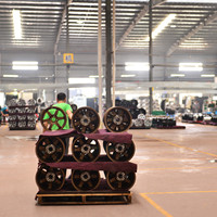 Vente directe en usine 4x4 roues en acier tout-terrain 16/17/18 pouces roues de route