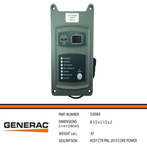 แผงควบคุมประกอบ PLC Generac Guardian รุ่น 2010 CORE POWER 0J0064 จำหน่ายจำนวนมาก - Product Image 1
