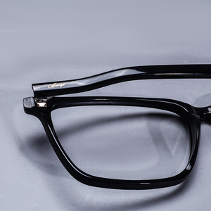 Full Rim Rectangle <b>Eyeglasses</b> Black Solid <b>Frame</b> Anti-Uv Vision Correction Men Adults - Product Image 4