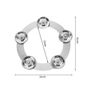 Anillo de jingles de platillo de tambor de acero inoxidable Circular de nueva venta para agregar sonidos de percusión a actuaciones de batería - Product Image 6