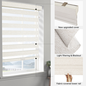 Stores zébrés manuels à ressort filtrant la lumière, prix usine, vente chaude, pour fenêtres - Product Image 4