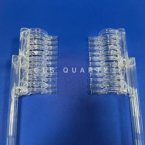 GLS Großhandel OEM Glas ölbrenner Hitze beständiger kunden spezifischer hochreiner Zylinder quarz brenner Transparenter industrieller Glas brenner - Product Image 4