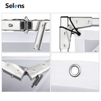 Kit de cadre papillon portable en alliage d'aluminium Selens 1,5 m 2 m 2,4 m 3,6 m pour la photographie, support robuste pour modificateur de lumière de studio