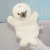Marionnettes en peluche éducatives pour enfants : Phoques, pandas, baleines beluga, ours polaires, pingouins