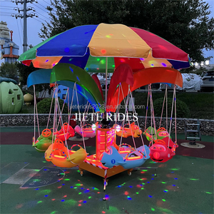 Giostra Luminosa Portatile per Bambini, Attrazione da Parco Divertimenti con Musica in Vendita - Product Image 2