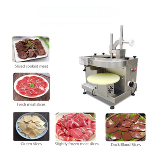 Rebanadora de carne de res/cordero/pollo/pechuga fresca de alta eficiencia/rebanadora comercial para carne crujiente/cocida - Product Image 2