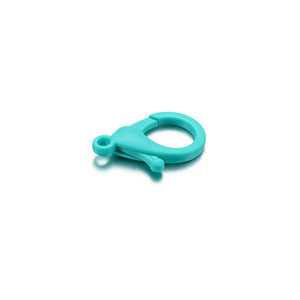 Llavero de plástico colorido con hebilla de langosta para joyería, bolsos, juguetes, accesorios, hebilla de conexión de PVC ligera, forma redonda - Product Image 5