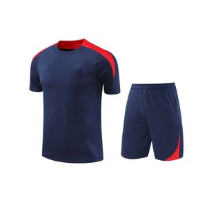 高品质定制球队名称徽标印花男式成人足球服套装自动切割技术速干220克短袖 - Product Image 4