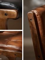 Chaise de salle à manger moderne en bois de style nordique, simple, pour la maison, le hall, l'hôtel, le magasin de vêtements, le bureau, les tables de salle à manger