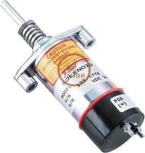 Construction Machinery Part 24V <b>Fuel</b> <b>Shutoff</b> Solenoid <b>Valve</b> 125-5774 1255774 for Loader R1300G Engine 3204 3304 - Product Image 1