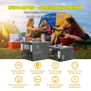 충전 배터리 리튬 배터리 DV AC USB 800WH 1000WH 휴대용 태양열 발전기 2000W 가정용 야외 캠핑
