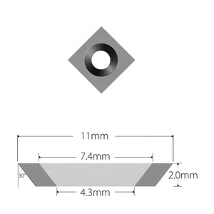 Nhà máy cung cấp trực tiếp Chất lượng cao c12x12x1.5 15x15x2.5 xi măng cacbua chèn-cho máy bào gỗ máy móc chế biến gỗ - Product Image 2