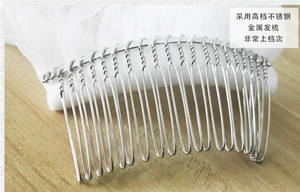 عرض مميز دانتيل فاخر بطبقتين مع زهور وردية-متر طويل مع مشط - Product Image 6