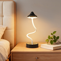 Lampe de table LED moderne sans fil à capteur de mouvement magnétique RGB, réglable, tactile, rechargeable par USB, pour chambre à coucher