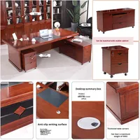 Bureau de direction au design moderne, bureau du président ou du directeur général avec finition élégante, bureau de gestionnaire