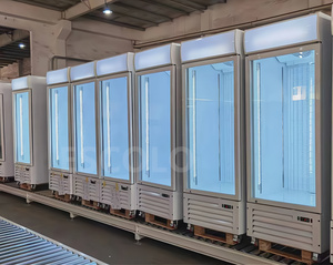 Réfrigérateur à boissons haute capacité avec éclairage LED inférieur, étagères réglables et contrôle numérique pour mini-marché - Product Image 5