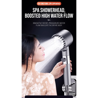 Cabezal de Ducha de Mano de Diseño Moderno - Superficie Electrochapada, Alto Caudal, Elegante Juego de Ducha para Baño