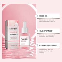 Suero Facial Hidratante Antienvejecimiento con Ácido Hialurónico y Tripéptido de Aceite de Rosa Orgánico Personalizado de Fábrica, para Aclarar la Piel