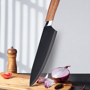 Kitchen <b>Knife</b> <b>Set</b> Stainless Steel Chef <b>Knife</b> Non Stick Coating <b>Sharp</b> <b>Knives</b> <b>Set</b> with Wood Grain Plastic Handle - Product Image 5