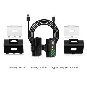 Paquete de batería recargable de 3360mAh <span class=keywords><strong>para</strong></span> Xboxes <span class=keywords><strong>Series</strong></span> <span class=keywords><strong>S</strong></span>/X <span class=keywords><strong>Cable</strong></span> de carga del controlador <span class=keywords><strong>para</strong></span> Xboxes <span class=keywords><strong>Series</strong></span> <span class=keywords><strong>S</strong></span> cubierta de carcasa de baterías - Product Image 2